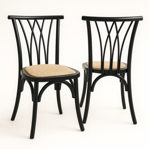 Oh! Mi Hogar ® - Pack De 2 Sillas Crosswood De Madera