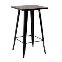 Pandalino - Mesa Tolix Alta Negra 60X60X105 Cm | Bar & Restaurantes Negro