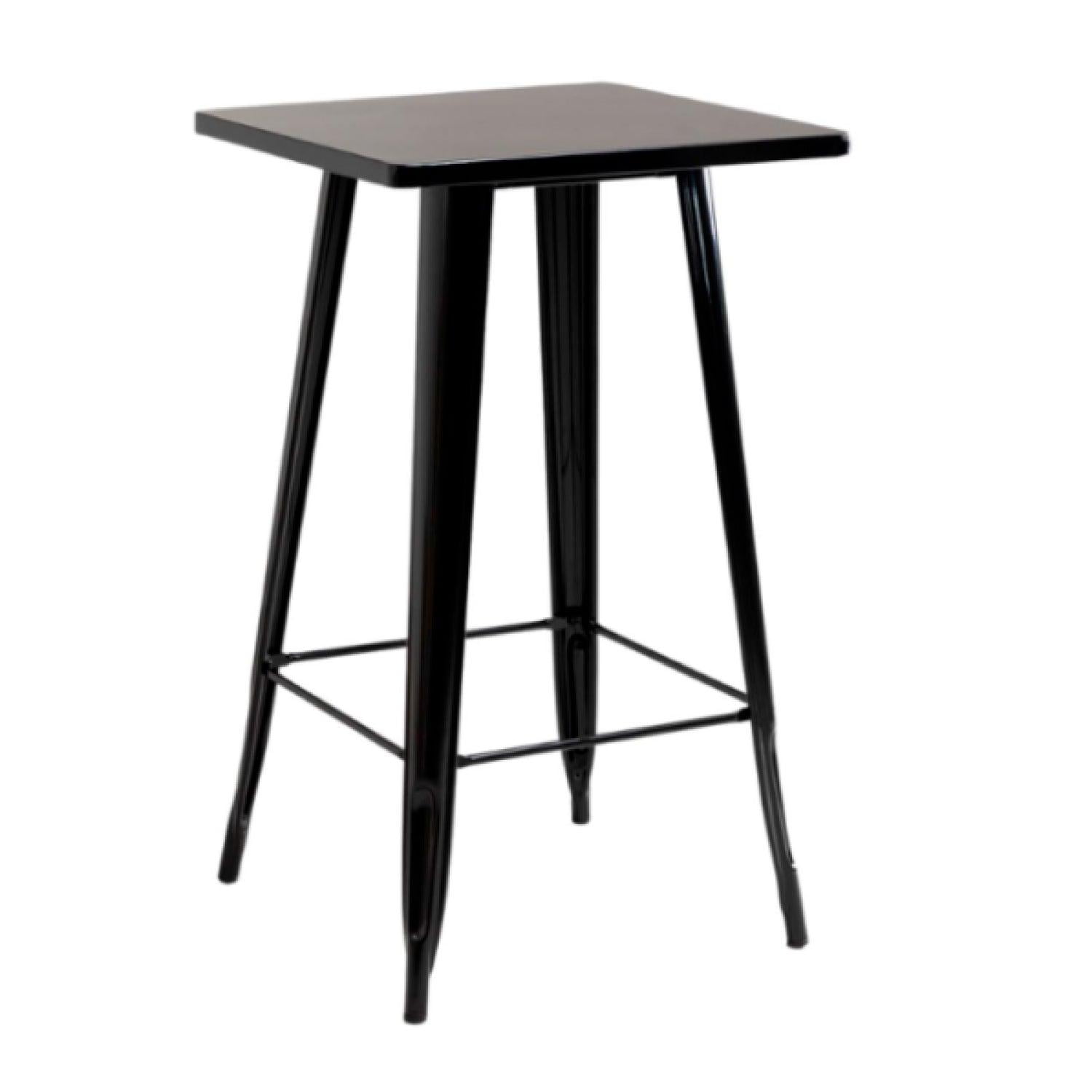 Pandalino - Mesa Tolix Alta Negra 60x60x105 Cm | Bar & Restaurantes Negro
