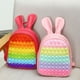 thumbnail image 3 of Pop Its Children Silicone PU Cute Rabbit Ears Backpacks New Princess Girls Lovely Fashion Small School Bags Hot, 3 of 3