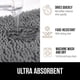 thumbnail image 4 of Juego de alfombras de baño GORILLA GRIP Soft Chenille de 2 piezas, color gris, 4 of 9