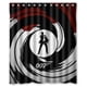 thumbnail image 1 of Cortina de ducha de James Bond, juego de cortinas de baño con ganchos, tamaño 60 x 72 pulgadas, 1 of 3