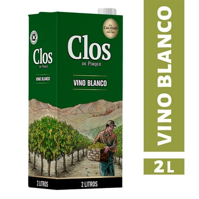 Vino Blanco Sauvignon Blanc Caja 2L Clos De Pirque