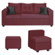 thumbnail image 1 of Sofa Antonella + 1 Puff Burdeo, 1 of 3