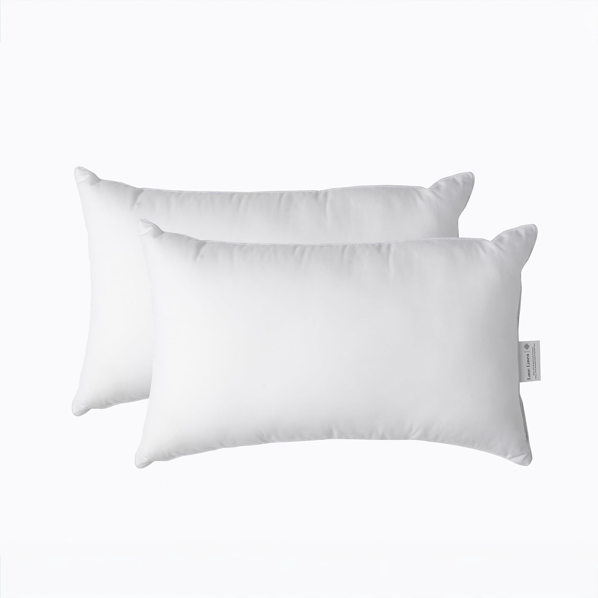 Almohada Lane Linen De 30 X 50 Cm, 2 Unidades, Poliéster Blanco