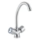 thumbnail image 1 of Llave para Lavaplatos Cuello de Cisne Cromada Doble Comando Giro 360, 1 of 4