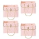 thumbnail image 4 of 4 Piezas De Cajas De Ramo, Bolsa De Papel De Regalo Para Arreglos De Cumpleaños, Regalos, Color Rosa, 4 of 5