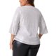 thumbnail image 3 of Agnes Orinda Conjuntos de Halloween para Mujeres Tallas Grandes Tops de Escuela Universitaria Brillantes Manga 3/4 con Abertura Cuello Redondo Destello Brillo Lentejuelas Blusa de Fiesta 2025 4X Plata, 3 of 6