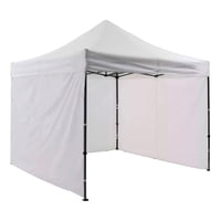 Jardimex - Toldo Plegable 3X3 Paredes Impermeable Retractil Blanco