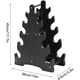 thumbnail image 2 of Soporte para mancuernas de 5 niveles, organizador de almacenamiento para gimnasio en casa, 2 of 6
