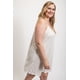 thumbnail image 4 of Vestido De Talla Grande Con Escote En V Y Tirantes Ajustables Color Blanco (para Mujer), 4 of 5