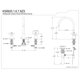 thumbnail image 3 of Grifo Kingston Brass KS8921ZX de instalación amplia de 8-16'' cromo pulido, 3 of 3