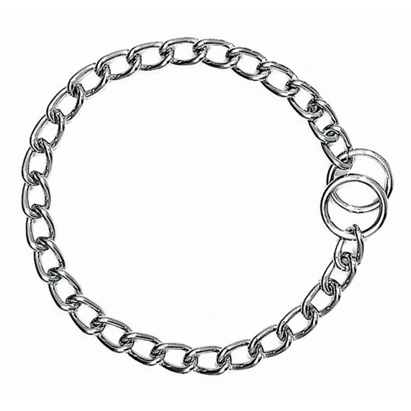 Chain Choke Collar Boss Pet, 18 pulgadas, cromado, tamaño mediano