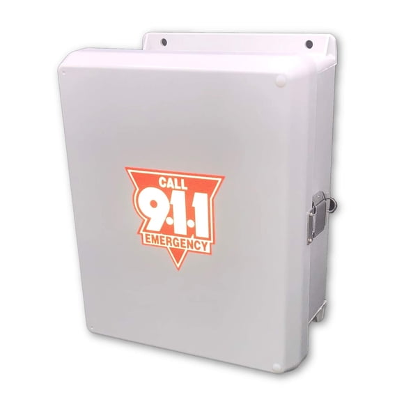 Teléfono de emergencia resistente a la intemperie para piscina AA Communications 911