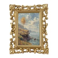 Bothyi - Marco De Fotos Vintage De 4 X 6 Pulgadas, Soporte Para Exhibición De Fotos Para Escritorio, Oficina Y Dormitorio