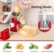 thumbnail image 3 of Rallador de Queso Giratorio X Home Rojo con 3 Cuchillas, 3 of 8