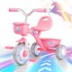 thumbnail image 1 of Bicicleta Tricycle Kidi Unicorn para niños pequeños con ruedas iluminadas de 1 a 5 años, 1 of 9