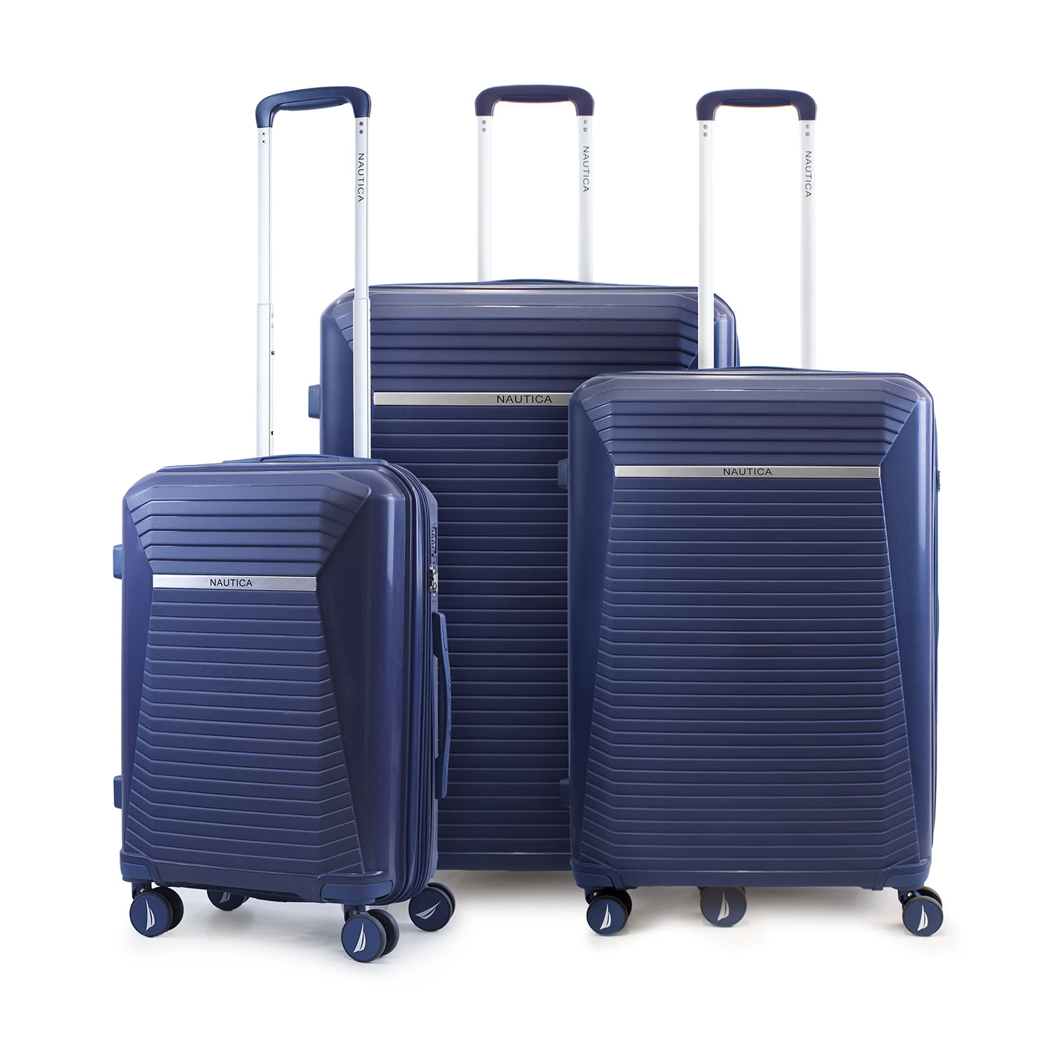 Set 3 Maletas Nautica Niza S+m+l Cabina 10kg Mediana 20kg Y Grande 23kg Azul