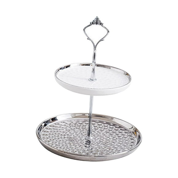 Estante Para Tartas, Plato Para Dulces, Plato De Frutas, Soporte Para Repostería Para Fiesta Comercial, Cumpleaños, A Plata