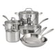 thumbnail image 1 of Batería de cocina Tramontina de 10 piezas de acero inoxidable tricapa, 1 of 9