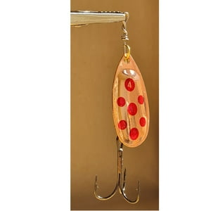 Silstar - Spinner Cucharita 10Grs 8,3Cms Cobre Puntos Rojos #4