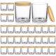 thumbnail image 1 of Tarro SUPMIND 30 uds 284 ml Vidrio Transparente con Tapa de Bambú, 1 of 6