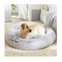 Importadora Amelia - Cama Antiestres De Felpa Para Mascotas 80 Cm - Gris