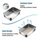 thumbnail image 4 of Caja de Arena para Gatos Tondid de Acero Inoxidable con Bordes Altos 45x35x15 cm, 4 of 8