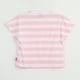 thumbnail image 2 of Polera Manga Corta Niña Blanco Rayas Estampado Barbie, 2 of 4