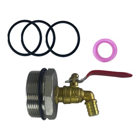 Ioensy - Accesorio A Prueba De Fugas Con Espiga De Tambor De 55 Galones Con Juntas, Piezas De Repuesto, Rosca De 2""