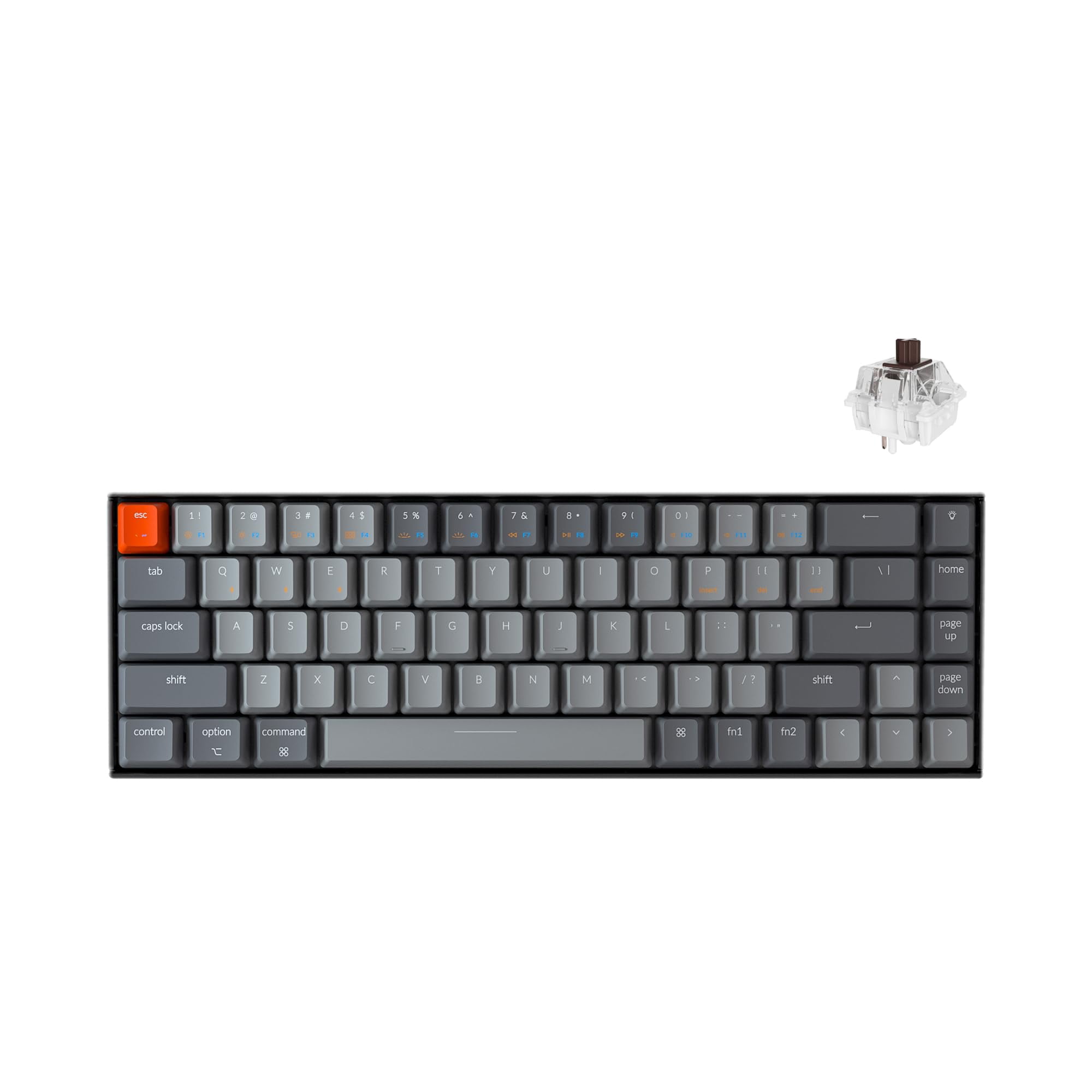Teclado Keychron K6 Inalámbrico Bluetooth 5.1 Intercambiable En Caliente