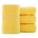 thumbnail image 1 of Xiao Hua Toalla de Baño Gruesa de Color Sólido para el Hogar, Lavar la Cara, Suave y Absorbente, Larga de Terciopelo de Algodón Puro, Amarilla, Juego de 4 Piezas, 13.8 x 29.5 in, 1 of 4