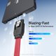 thumbnail image 2 of Cable SATA Cable Matters 46 cm Rojo Pack de 3 6 Gbps, 2 of 7