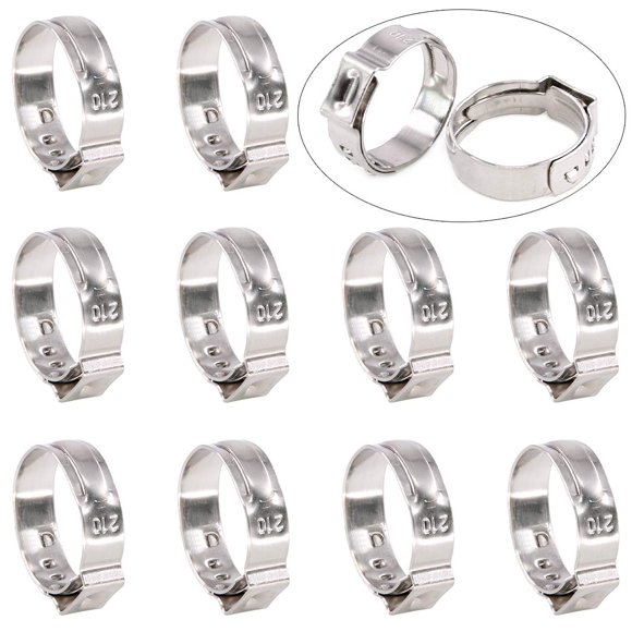 Abrazaderas de manguera Swpeet 304 de acero inoxidable 17.8-21 mm (35 piezas)