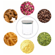thumbnail image 4 of Contenedores para almacenar alimentos, frascos de vidrio apilables y organizadores, 4 of 6