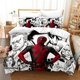 thumbnail image 1 of Deadpool Spiderman Quilt Duvet Cover Set Kids Super Bedspread3-Piece Bedding Set, 1 of 5