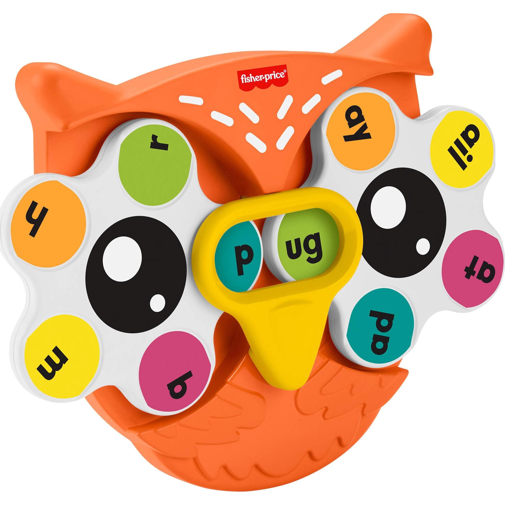 Juguete De Aprendizaje Fisher-price Spin 'n Rhyme Fidget Spinner Owl