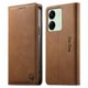 thumbnail image 1 of Funda Billetera de Cuero para [Xiaomi Redmi 13C], Bloqueo RFID, Tarjetas y Soporte Marrón, 1 of 5