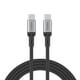 thumbnail image 1 of Cable de carga CODi USB-C a USB-C de nailon trenzado de 1,8 m, 1 of 6