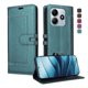 thumbnail image 1 of Premium Wallet Case for Xiaomi Redmi Note 14 4G with Card Slots & Kickstand, Flip Cover Green, 1 of 6
