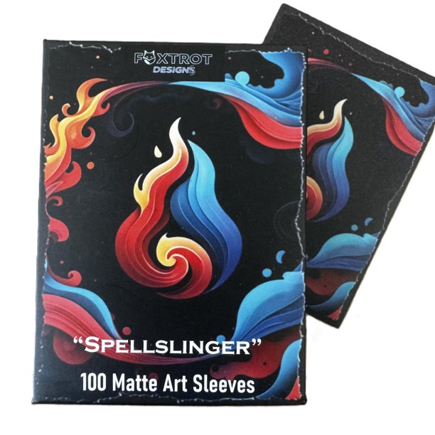 Fundas de arte para cartas TCG de Foxtrot Designs - 100 protectores con respaldo mate texturizado - Compatibles con Magic: The Gathering y otros TCG y LCG (Spellslinger)