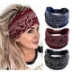 thumbnail image 1 of Diademas bohemias con nudo ancho, banda elástica para el cabello, turbante grueso, bandanas de tela elástica, accesorios para el cabello de moda para mujer, 3 piezas (elegantes), 1 of 6