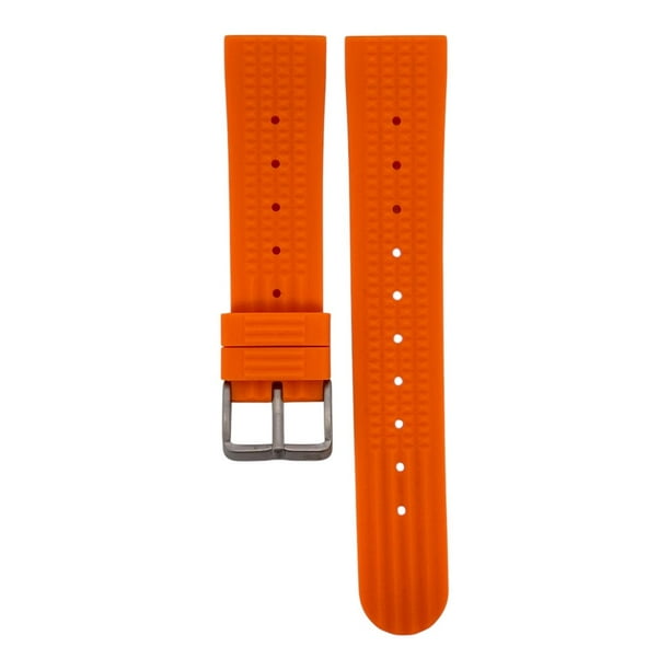 Correa Reloj Silicona R24 Variedad de colores - 22mm naranja 22