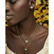 thumbnail image 3 of Arete Kendra Scott Ari Corazón Asimétrico con Drusa Rosa en Oro Rosa, 3 of 4