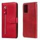 thumbnail image 5 of Funda con Cremallera para Xiaomi POCO M3, Carcasa Cartera de Cuero PU con Soporte y Tarjetero, 5 of 6