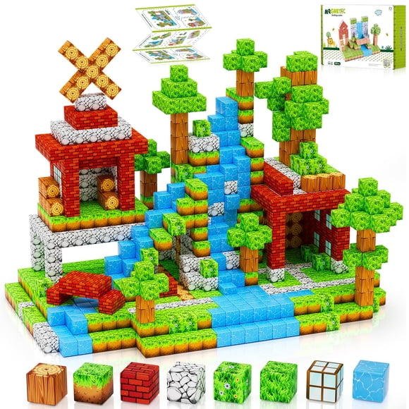 Set de bloques magnéticos HOTERA de 157 piezas, 2,5 cm, juguete STEM