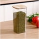 thumbnail image 3 of Set 2 Frascos Hermeticos 600mL Cuadrado Vidrio 18cm Tapa Bambú, 3 of 3