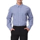 thumbnail image 1 of Camisas para Hombre INSPIRE CHIC Camisa de Vestir de Manga Larga a Cuadros con Botones 100% Algodón M Azul Oscuro Blanco, 1 of 7