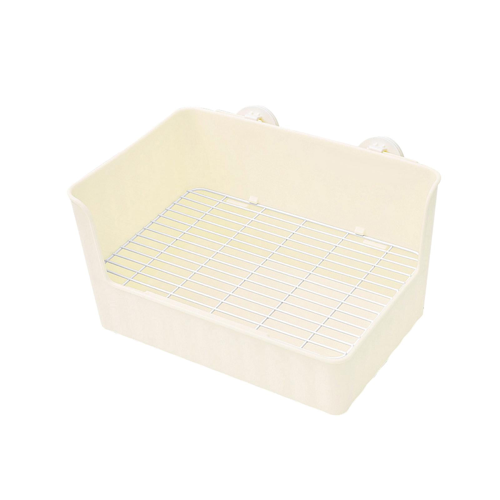 Caja De Arena Para Conejos Bedpan Bunny Caja De Inodoro Para Galesaur Animales Pequeños Conejo Blanco