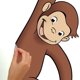 thumbnail image 2 of Vinilo decorativo de pared RoomMates 48 cm x 104 cm Curious George, 2 of 4